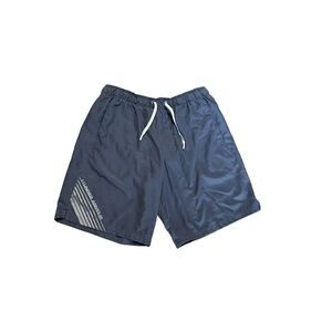 Under Armour relaxed fit lined swim trunks pockets gray size large